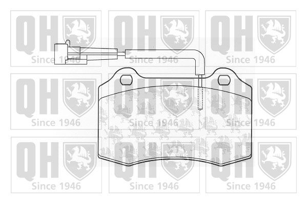 QUINTON HAZELL Комплект тормозных колодок, дисковый тормоз BP1028
